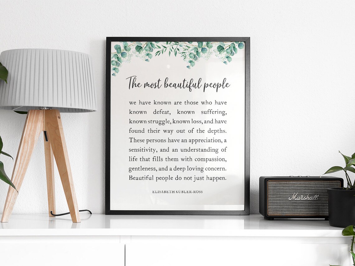 The Most Beautiful People Quote Typography Art Print - Image 2