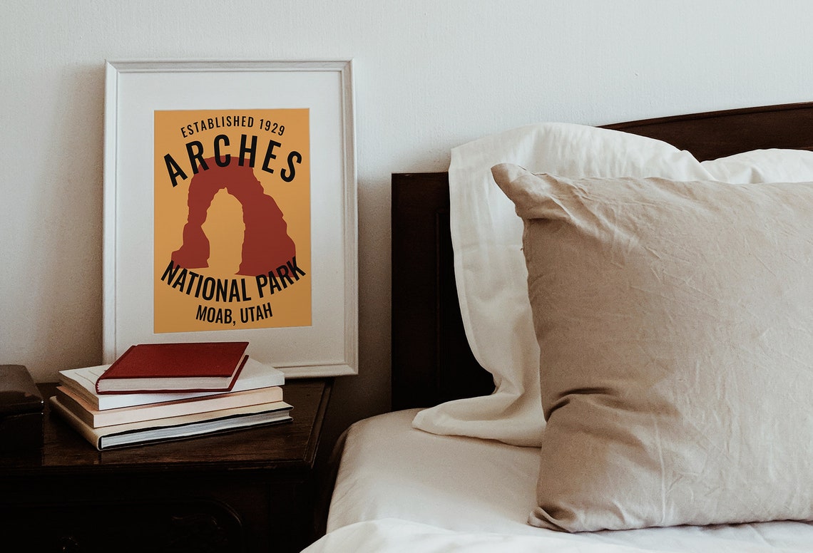 Arches National Park Moab Utah Established 1929 Travel Poster - Image 2