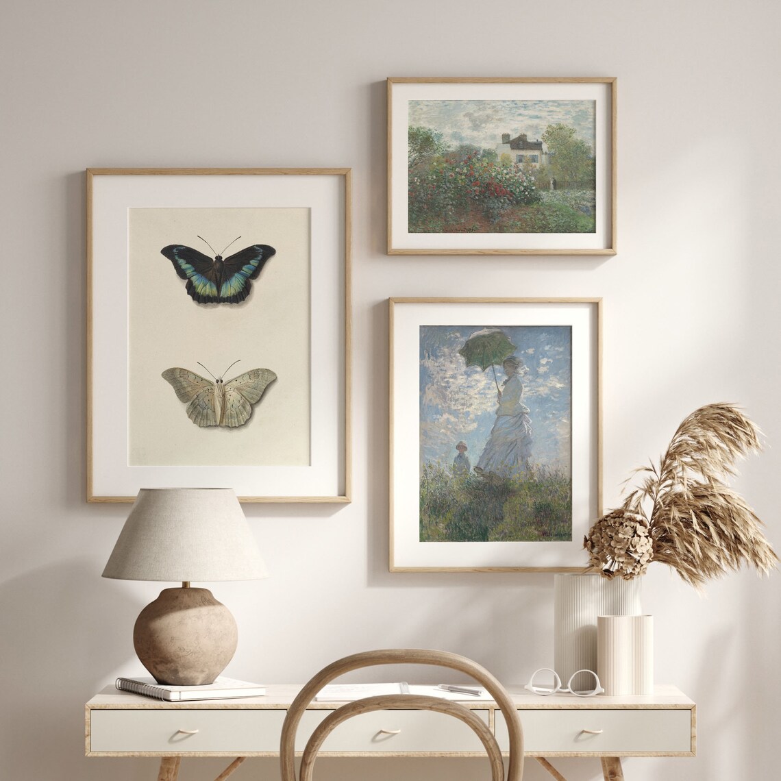Vintage Entomological Illustration Of Two Butterflies Art Poster - Image 2