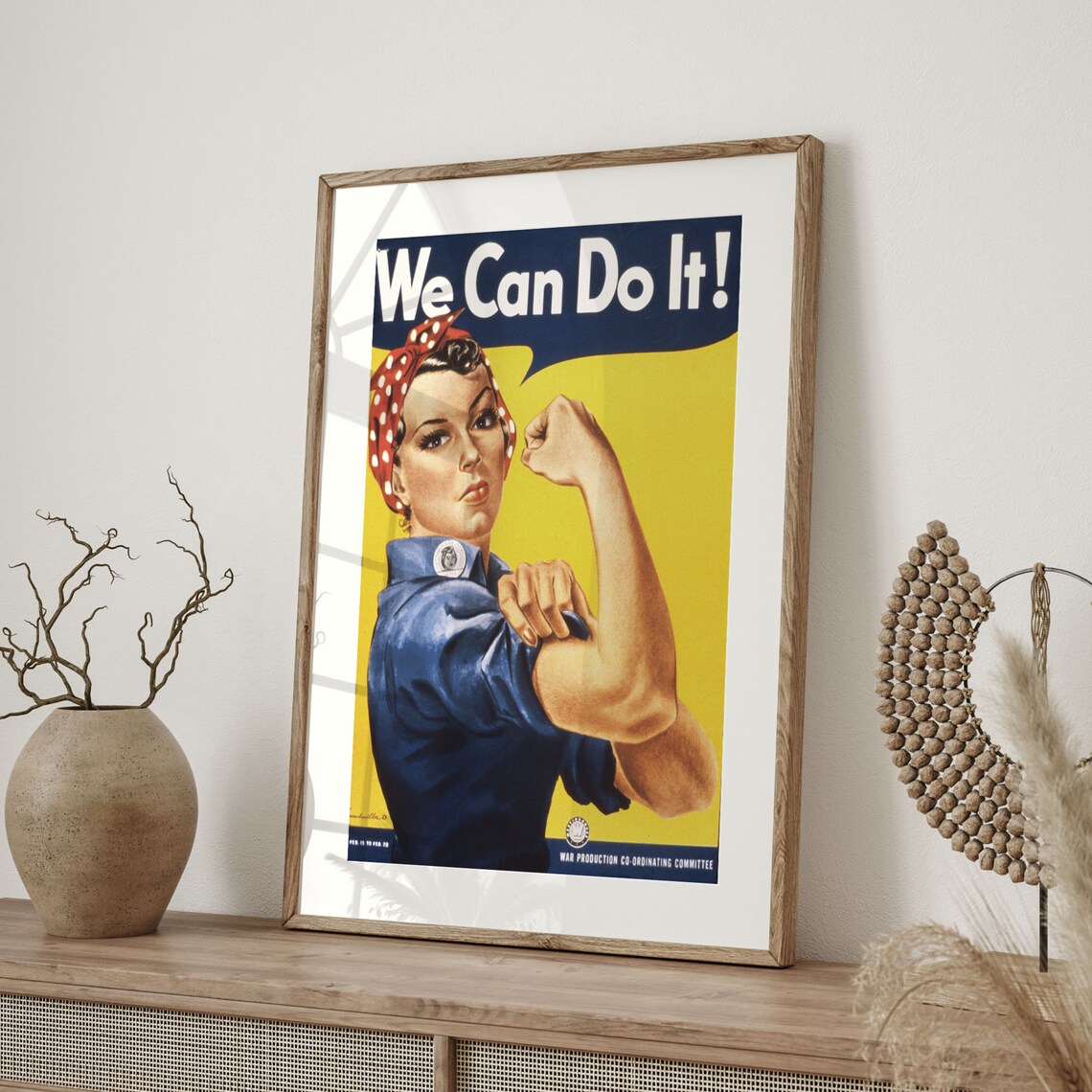 Rosie the Riveter We Can Do It Classic WWII Propaganda Poster - Image 4