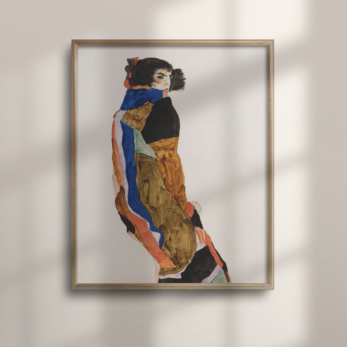 Egon Schiele Woman Portrait Retro Style Art Print - Image 4