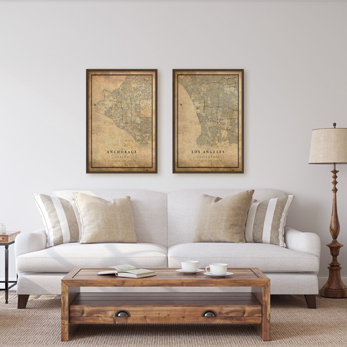 Anchorage Vintage Map Poster, Rustic Alaska Art Print - Image 4