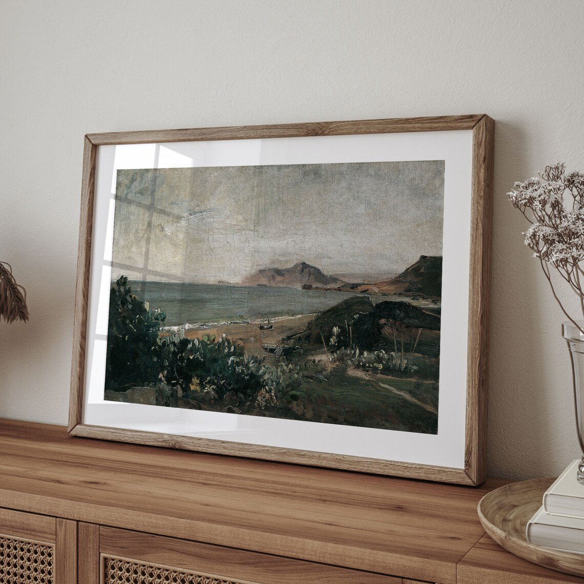 Vintage Landscape Oil Painting Print, Rustic Wall Art - Image 4