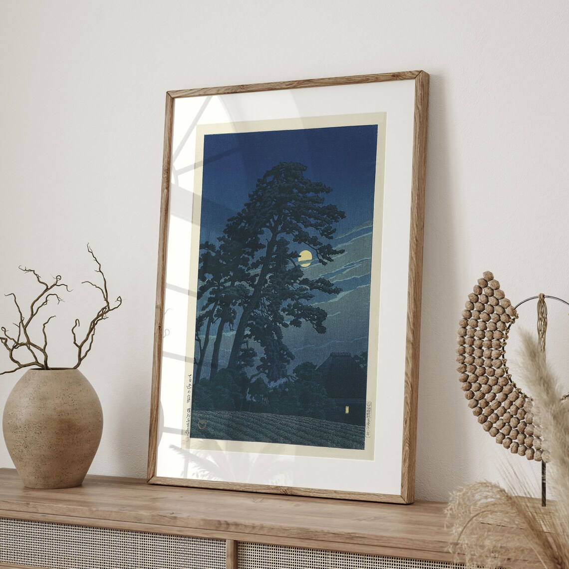 Full Moon In Magome, Kawase Hasui Art Print - Image 4
