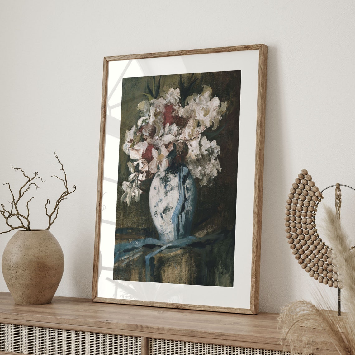 Antique Botanical Art Vintage Floral Bouquet Print Moody Vintage Home Decor Farmhouse Wall Art Flower Still Life Painting C16 1141 - Image 4