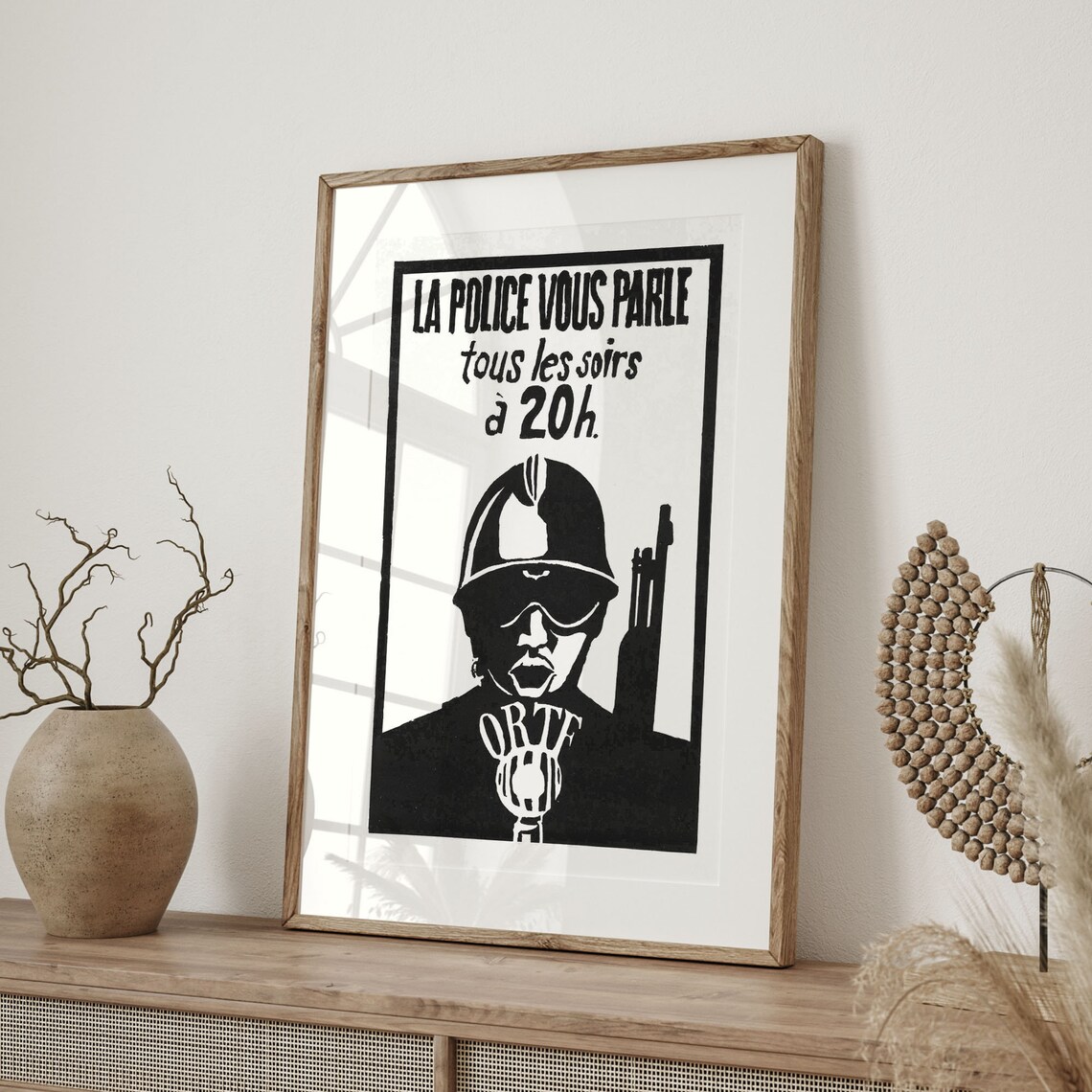 May 1968 French Protest Poster La Police Vous Parle Vintage Art - Image 4