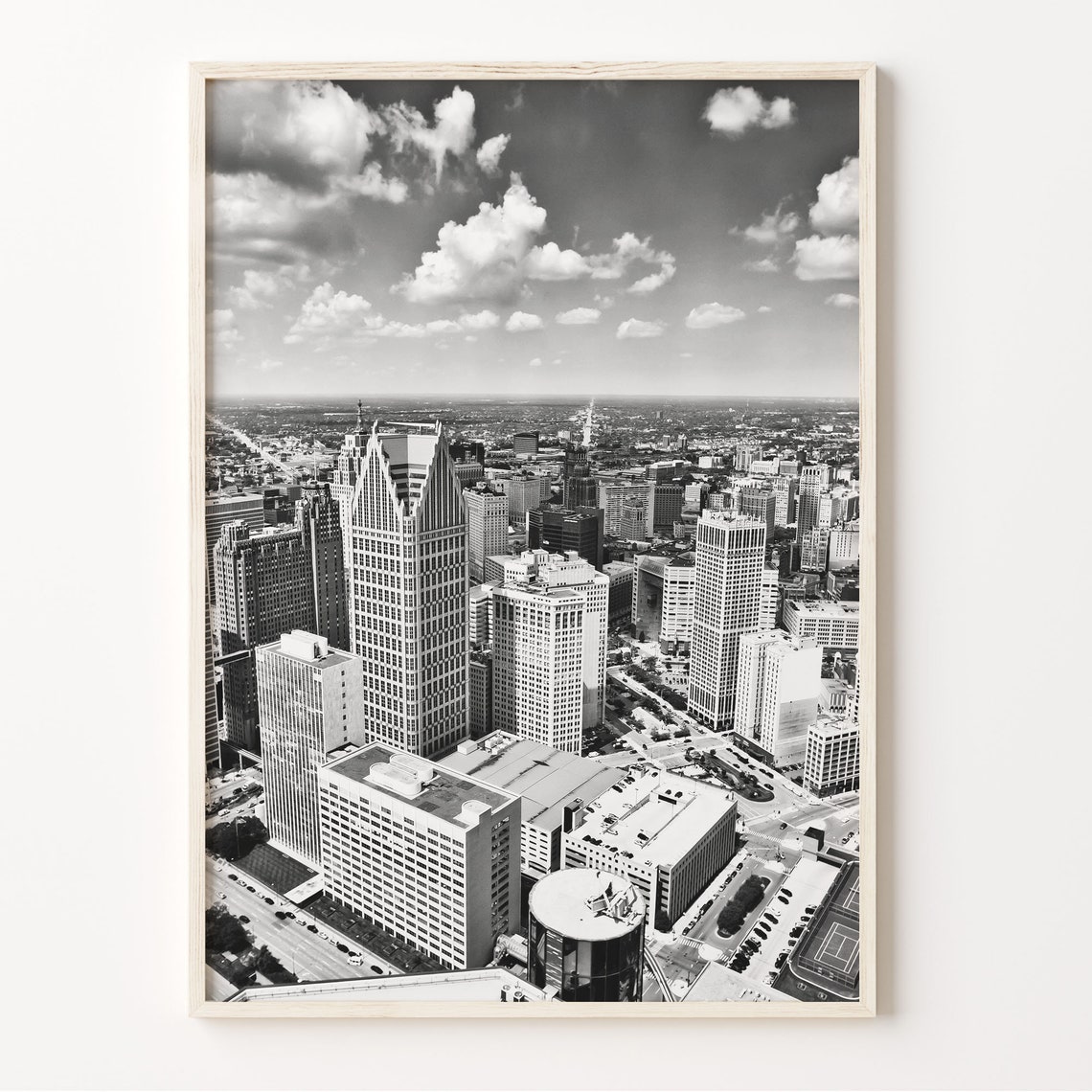 Detroit Wall Art Black And White Detroit Print Detroit Poster Detroit Photo Michigan Decor Usa Art United States America C19 13