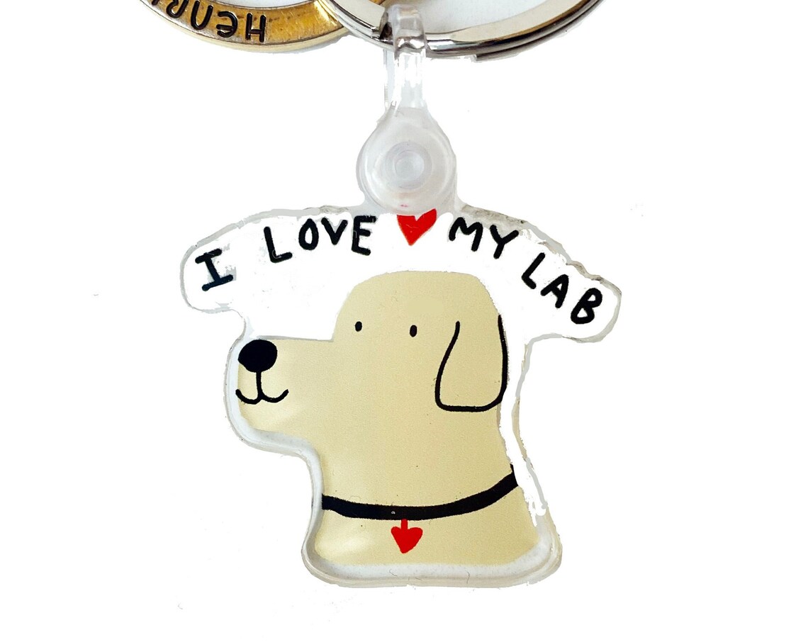 Labrador Key Chain, Gift Stocking Stuffer