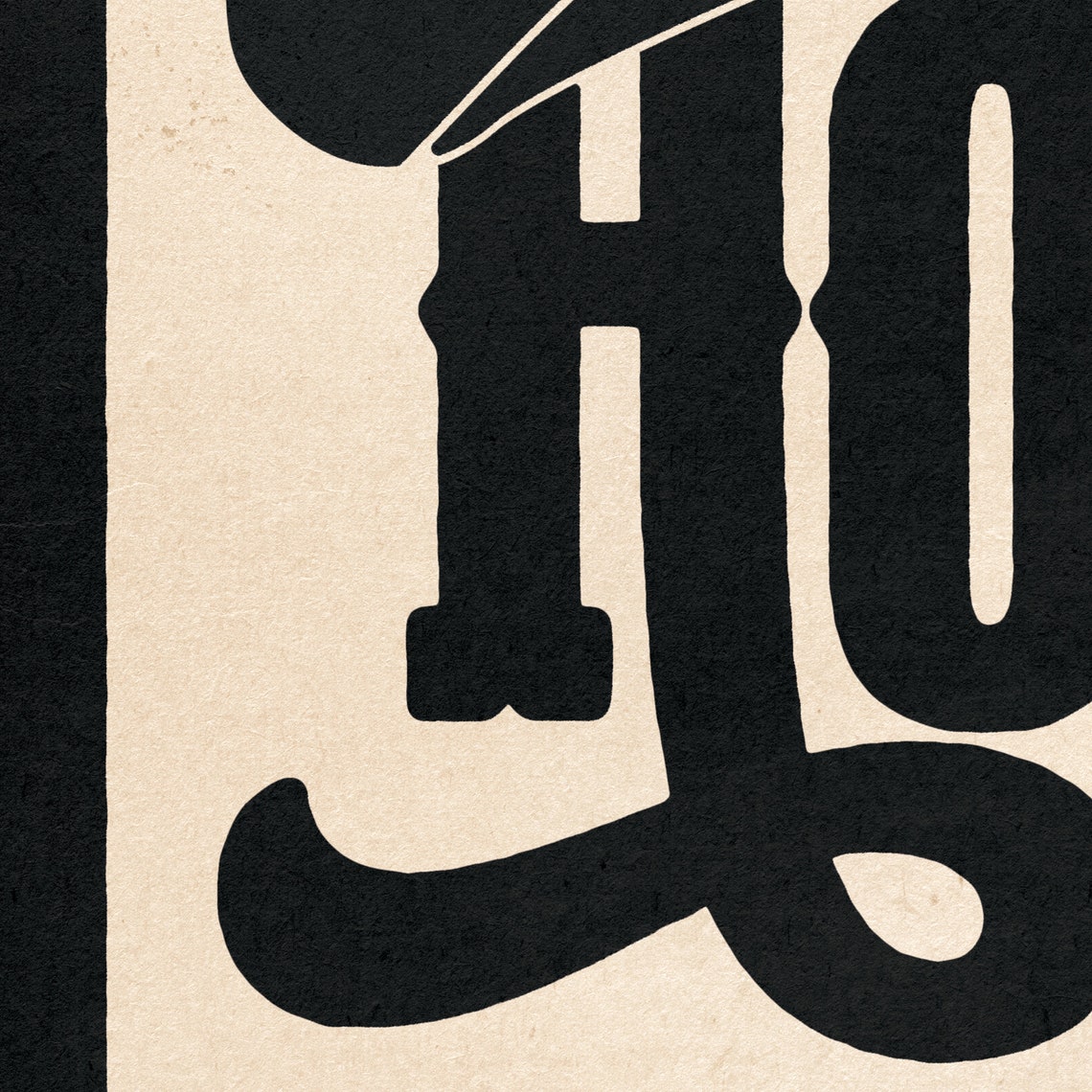 Howdy Western Typography Cowboy Hat Boot Black Cream Farmhouse Print - Image 3