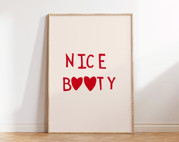Trendy Bathroom Print Minimalist Heart Poster College Bathroom Art Cute Quote Decor Funny Bathroom Wall Art Print 1 Print