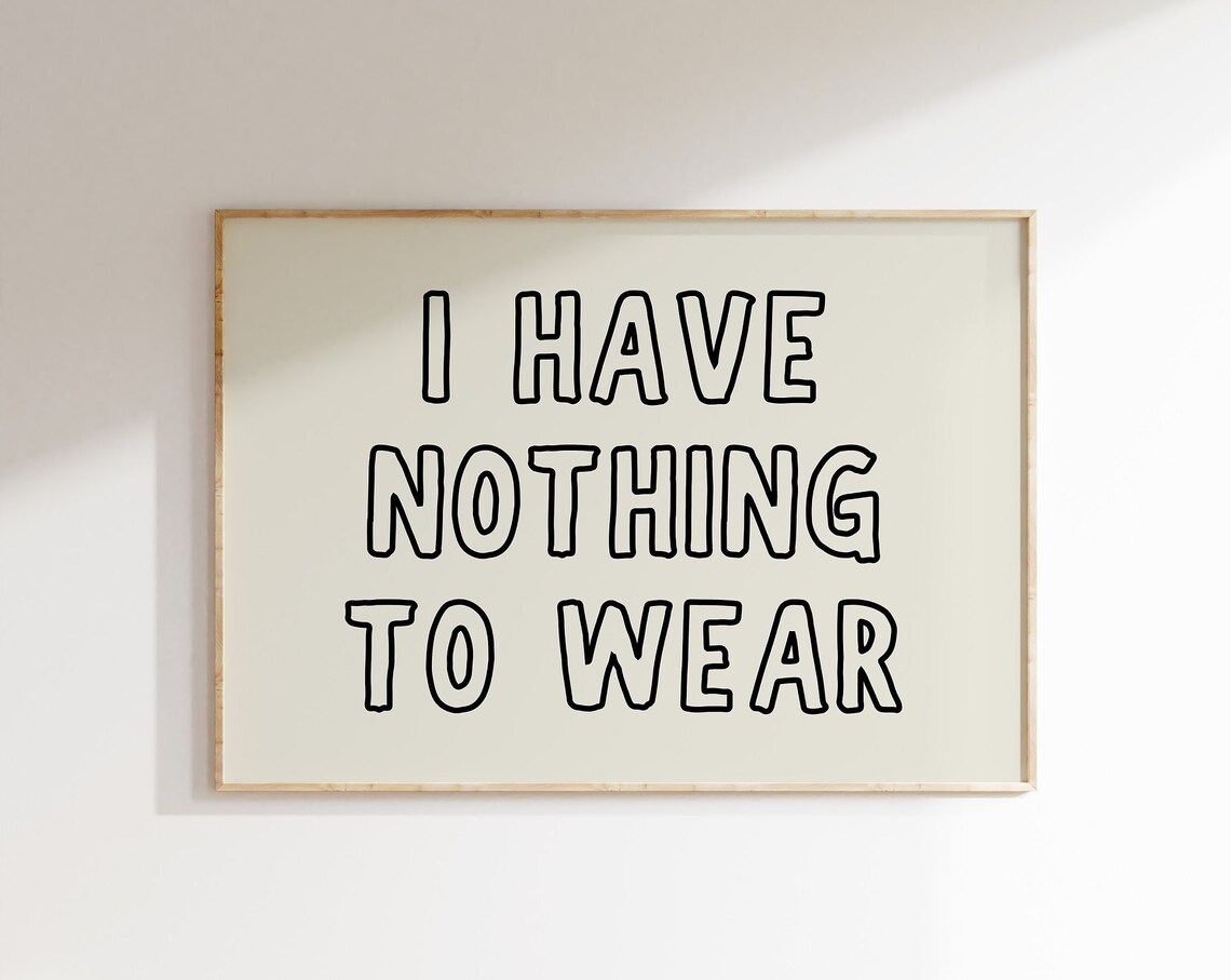 Funny Laundry Retro Typography Art Print, Closet Decor - Image 4