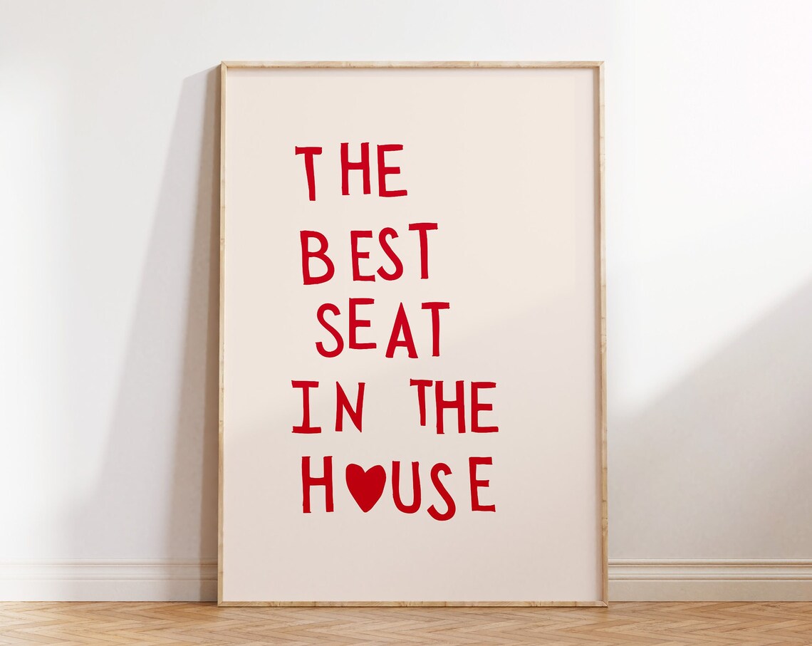 Funny Toilet Minimalist Bathroom Wall Art Print