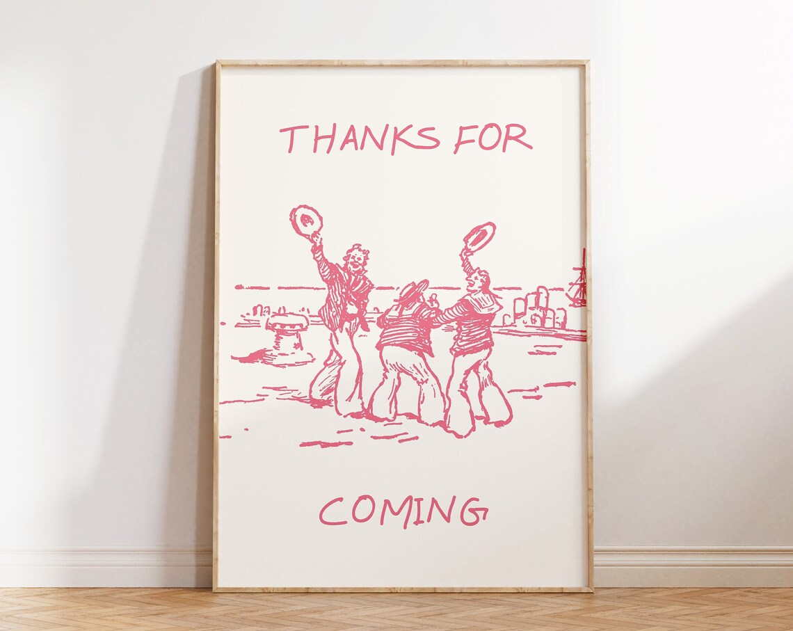Thanks For Coming Vintage Sailor Quote Print - Image 4