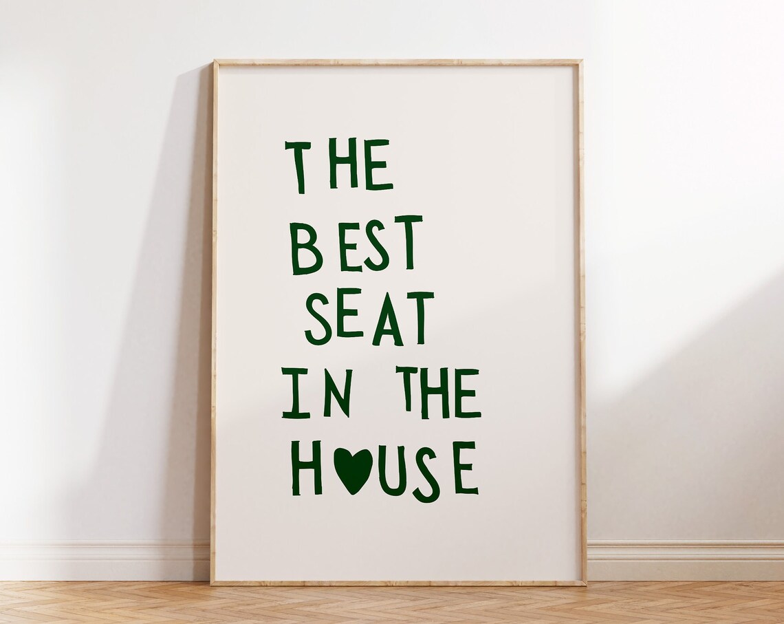 The Best Seat In The House Funny Bathroom Humor Decor Poster