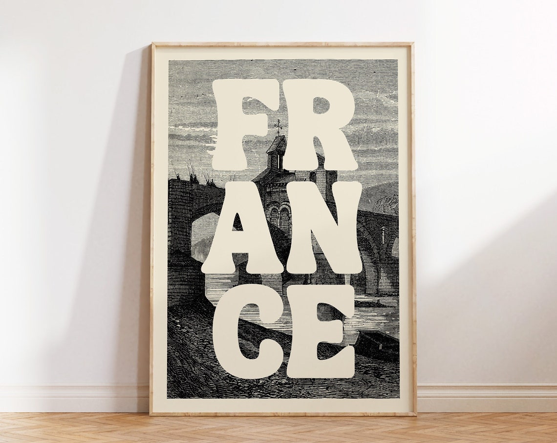 Vintage France Poster France Wall Art France Travel Poster France Poster France Art Print Vintage Wall Art 1 Print