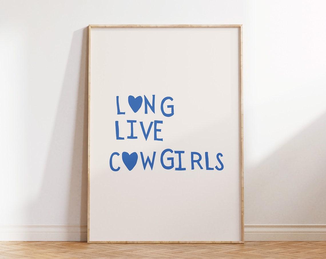 Modern Cowgirl Print Western Wall Art Minimalist Heart Poster Wild West Print Western Quote Art Print Cowgirl 1 Print - Image 4