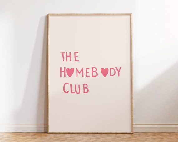 Heart Typography Poster Trendy Living Room Decor Minimalist Heart Print Cute Quote Art Aesthetic Apartment Wall Art 1 Print