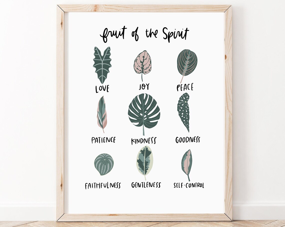 Fruit Of The Spirit Christian Home Decor Poster