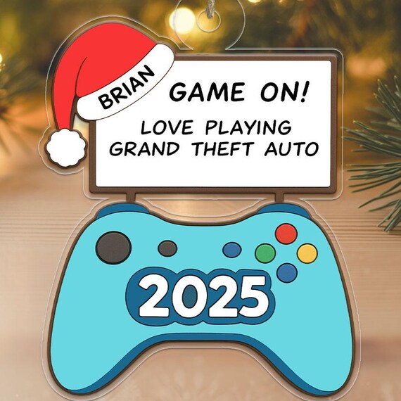 Personalized Gaming Controller Ornament Game On Brian 2025 Poster