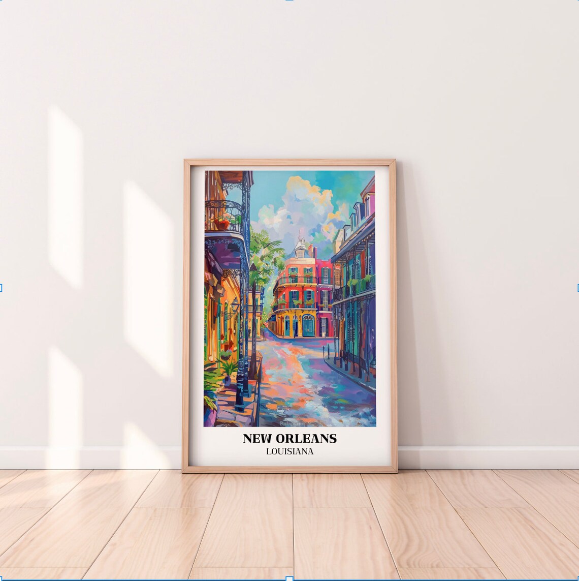 New Orleans Vintage Travel Poster, French Quarter - Image 2
