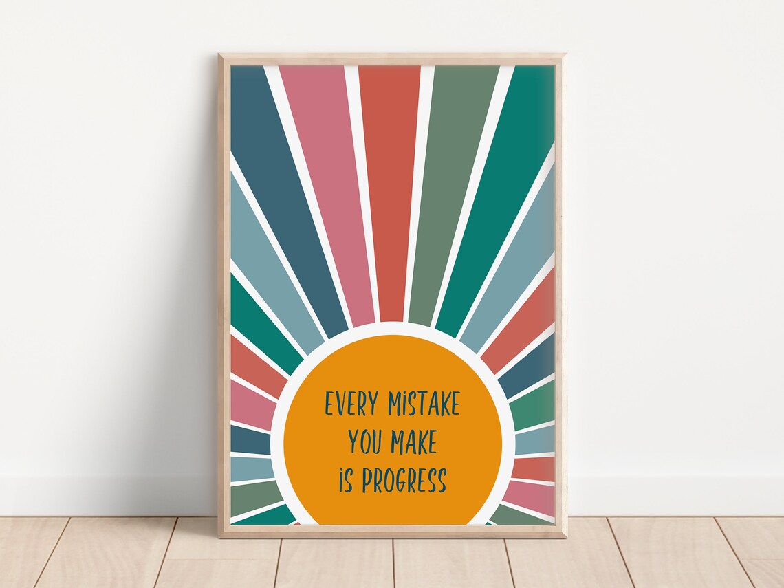 Growth Mindset Poster, Classroom Decor Art Print