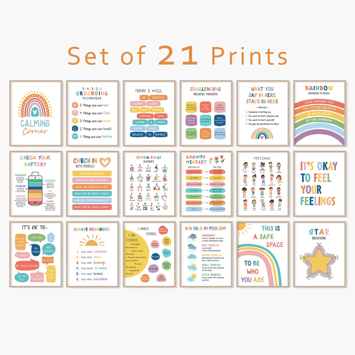 Mental Health Posters for Kids, Psychology Prints - Image 3