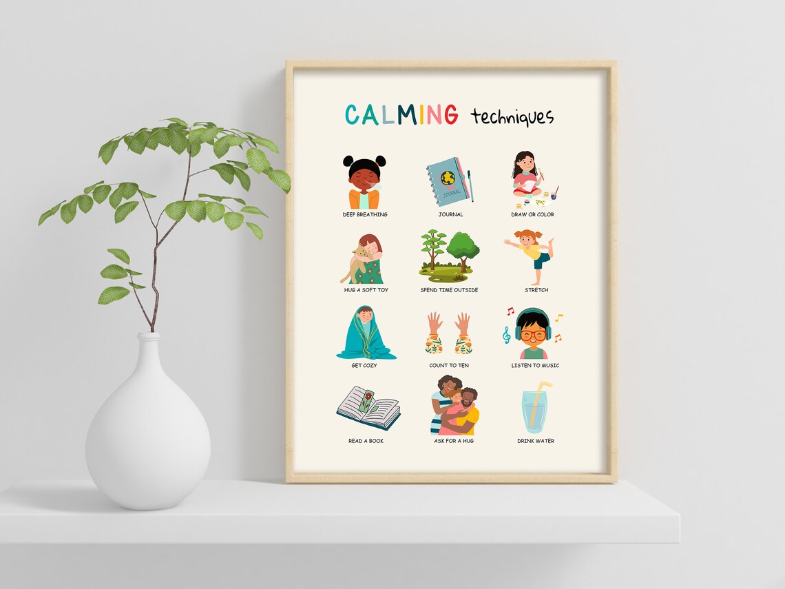 Calming Techniques and Feelings Playroom Posters - Image 3
