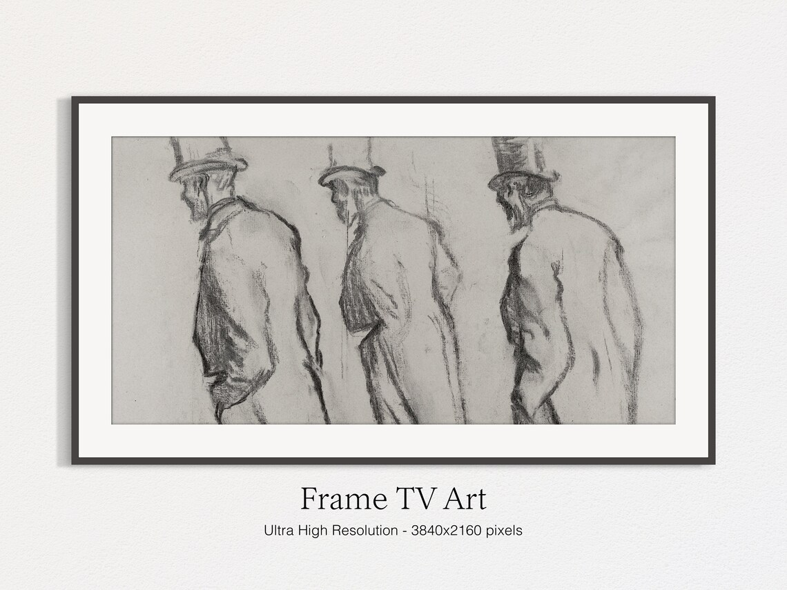 Classic Black And White Drawing, Art Print - Image 4