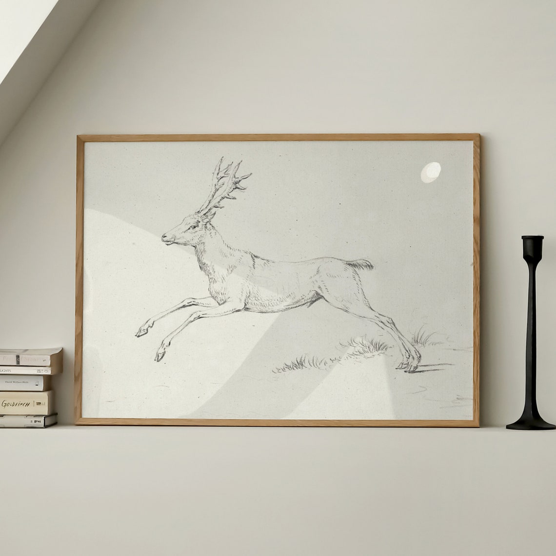 Minimal Deer - Minimalist Art Print - Image 4