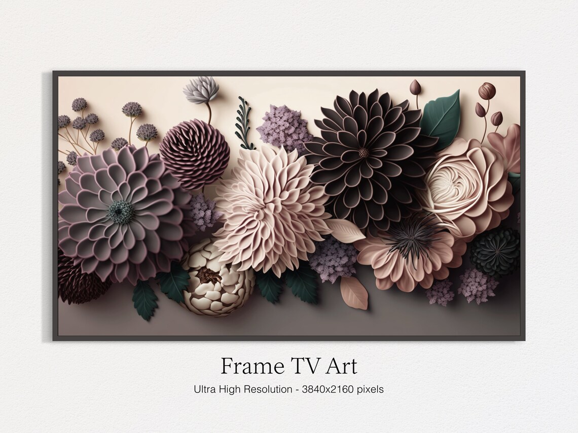 Modern Flowers Still Life, Botanical Wall Art Print