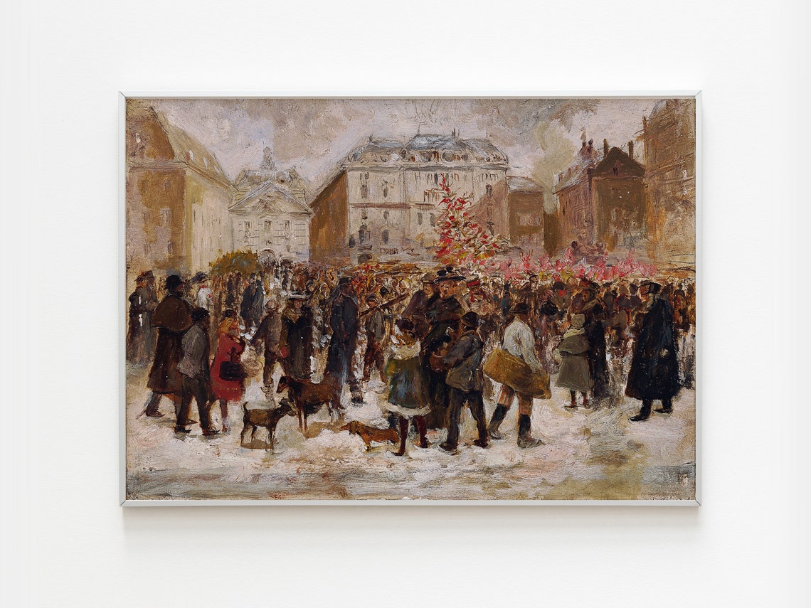 City Scenery, Classic Oil Art Print - Image 3