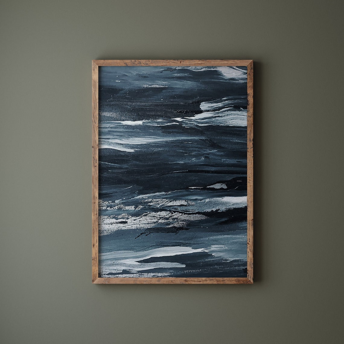 Abstract Water Print, Modern Art - Image 2