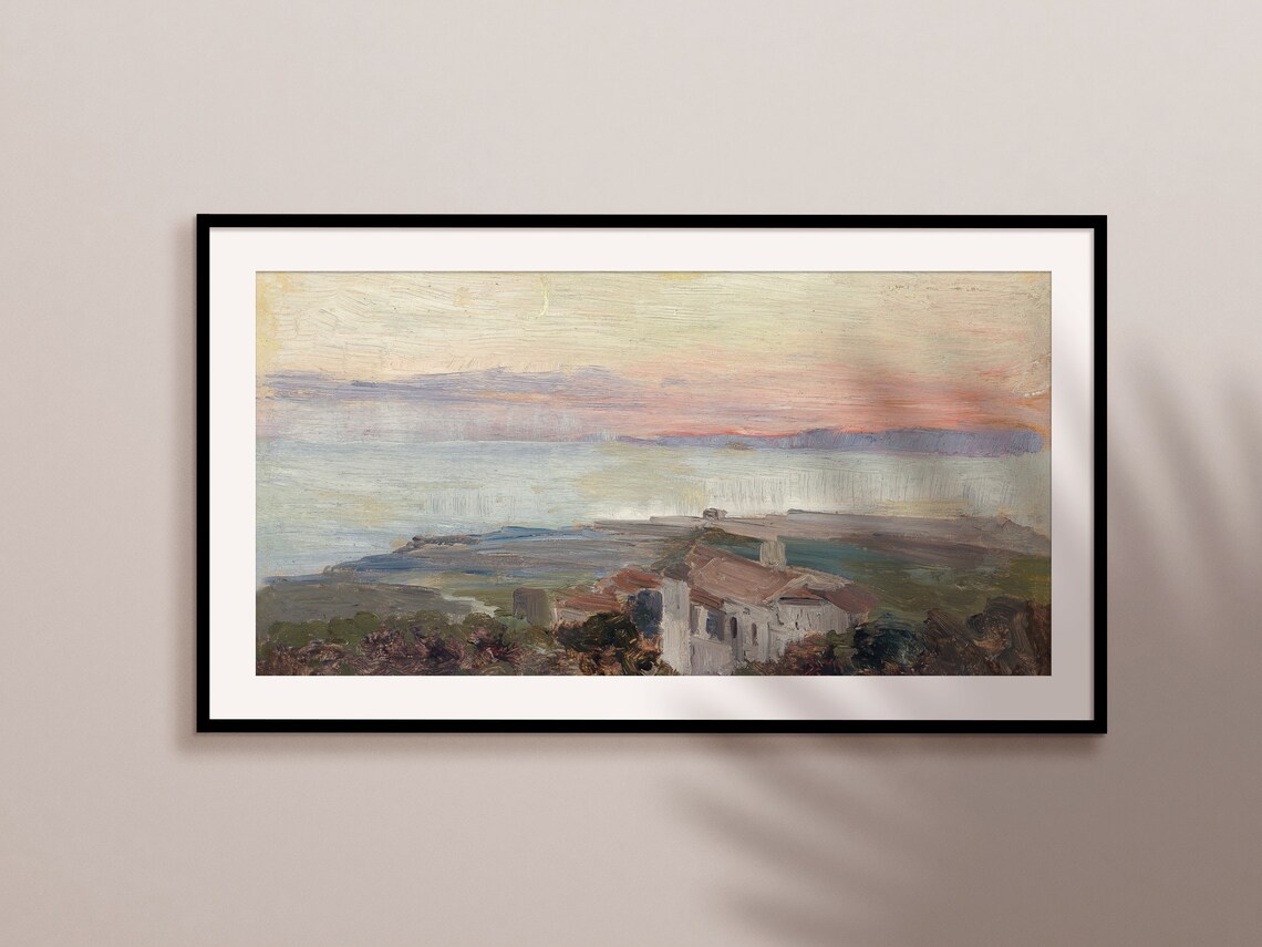 Spring Landscape Vintage Painting Art Print for TV - Image 2