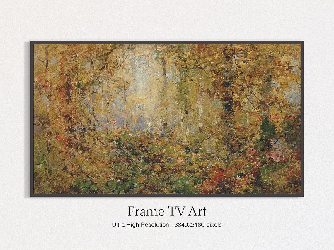 Thanksgiving Vintage Fall Landscape Art Print - Image 4