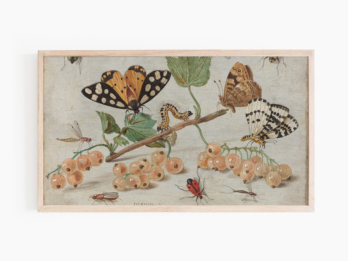 Classic Botanical Painting, Nature Decor - Image 2