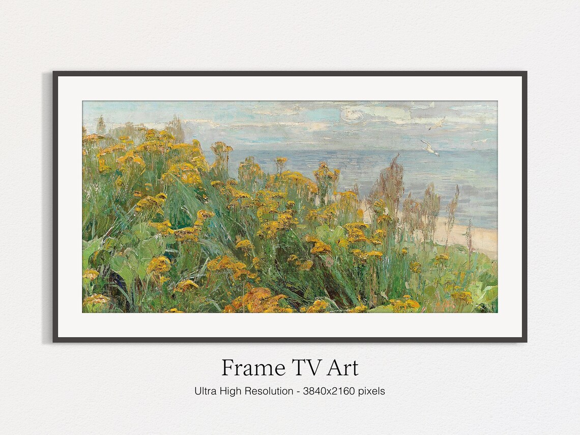 Vintage Summer Landscape Painting Art Print - Image 4