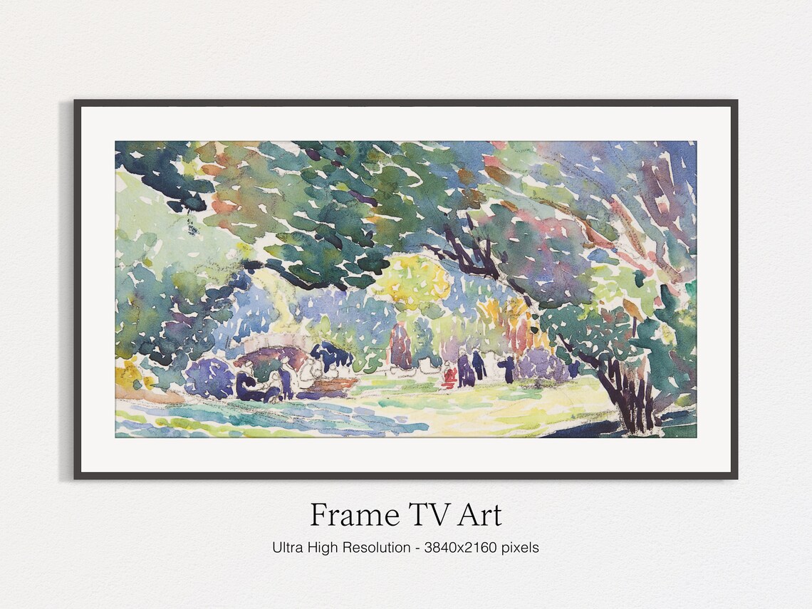 Watercolor Landscape Art Print, Frame TV Style - Image 5