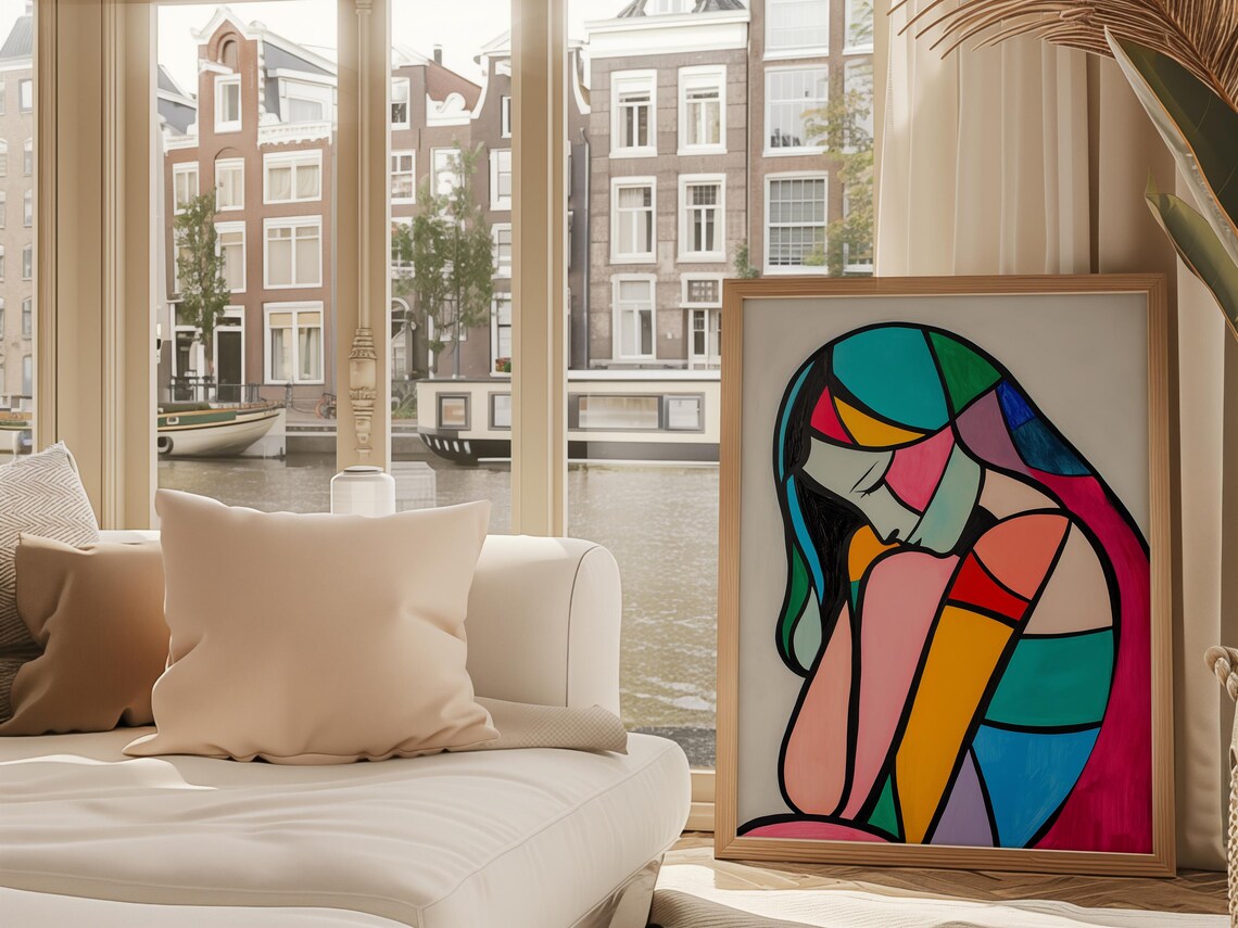 Hand Drawn Abstract Woman, Feminine Wall Art Print - Image 3