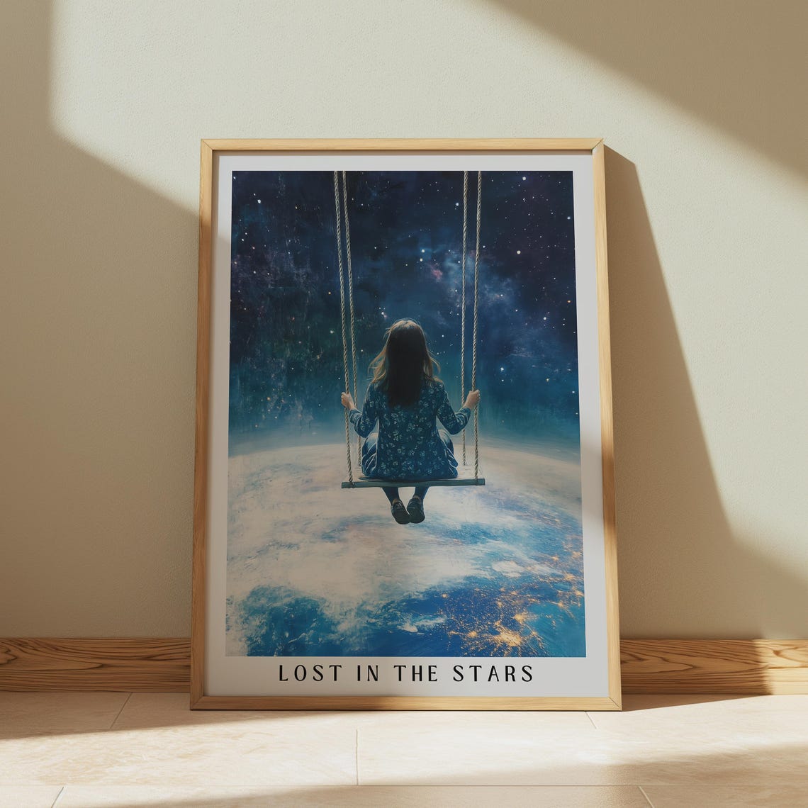 Dreamy Surreal Space Poster, Retro Cosmos Art Print - Image 3