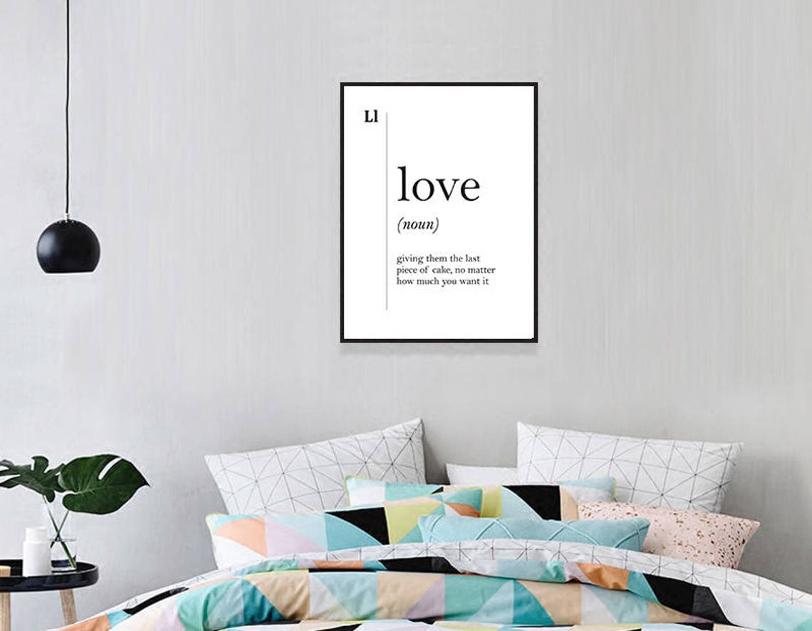 Love Definition Last Piece of Cake Sweet Funny Quote Gift Poster - Image 2
