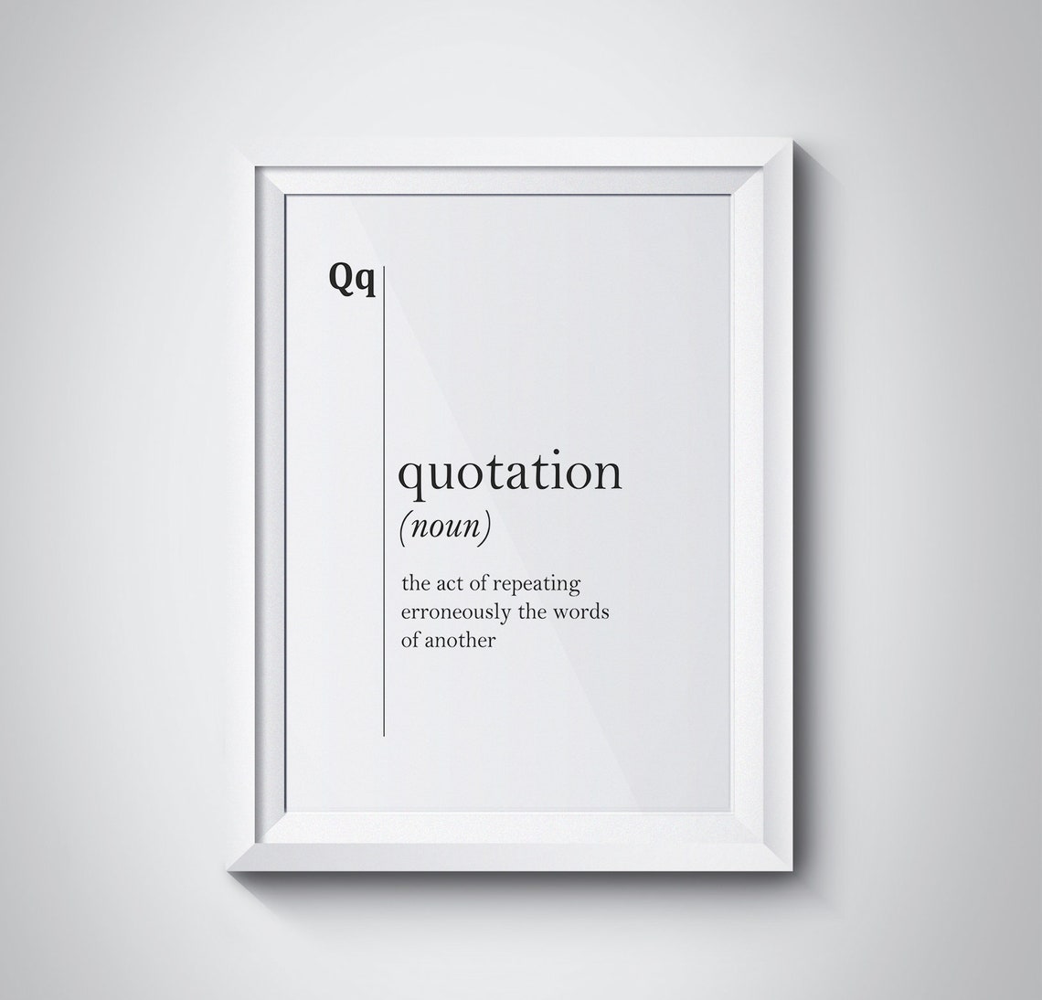 Quotation Funny Dictionary Definition Satirical Words Wall Poster