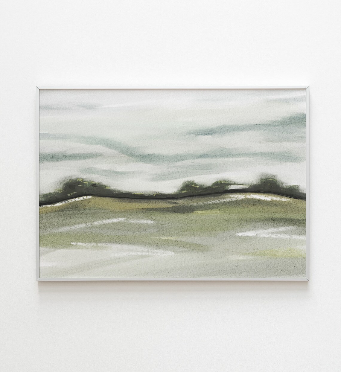 Watercolor Abstract Landscape, Minimalist Art Print - Image 2