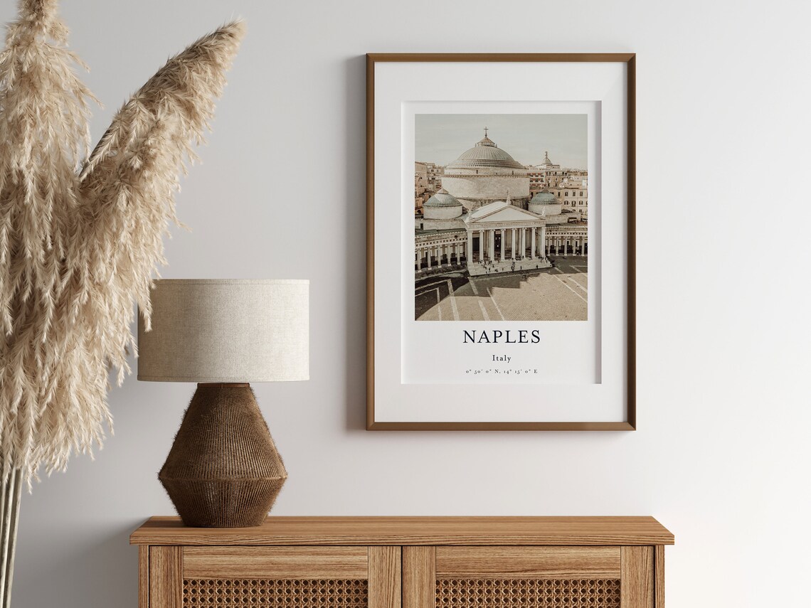 Naples City Wall Decor Italy Travel Poster - Image 2