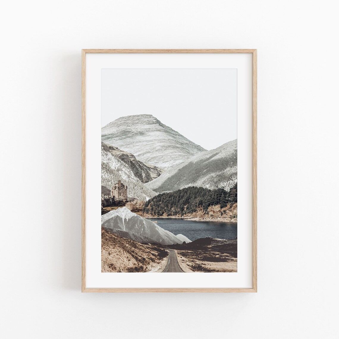 Mountain Print Patagonia Collage Art Print