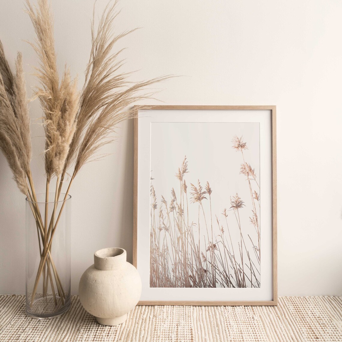 Pampas Grass Print, Modern Minimalist Poster - Image 2