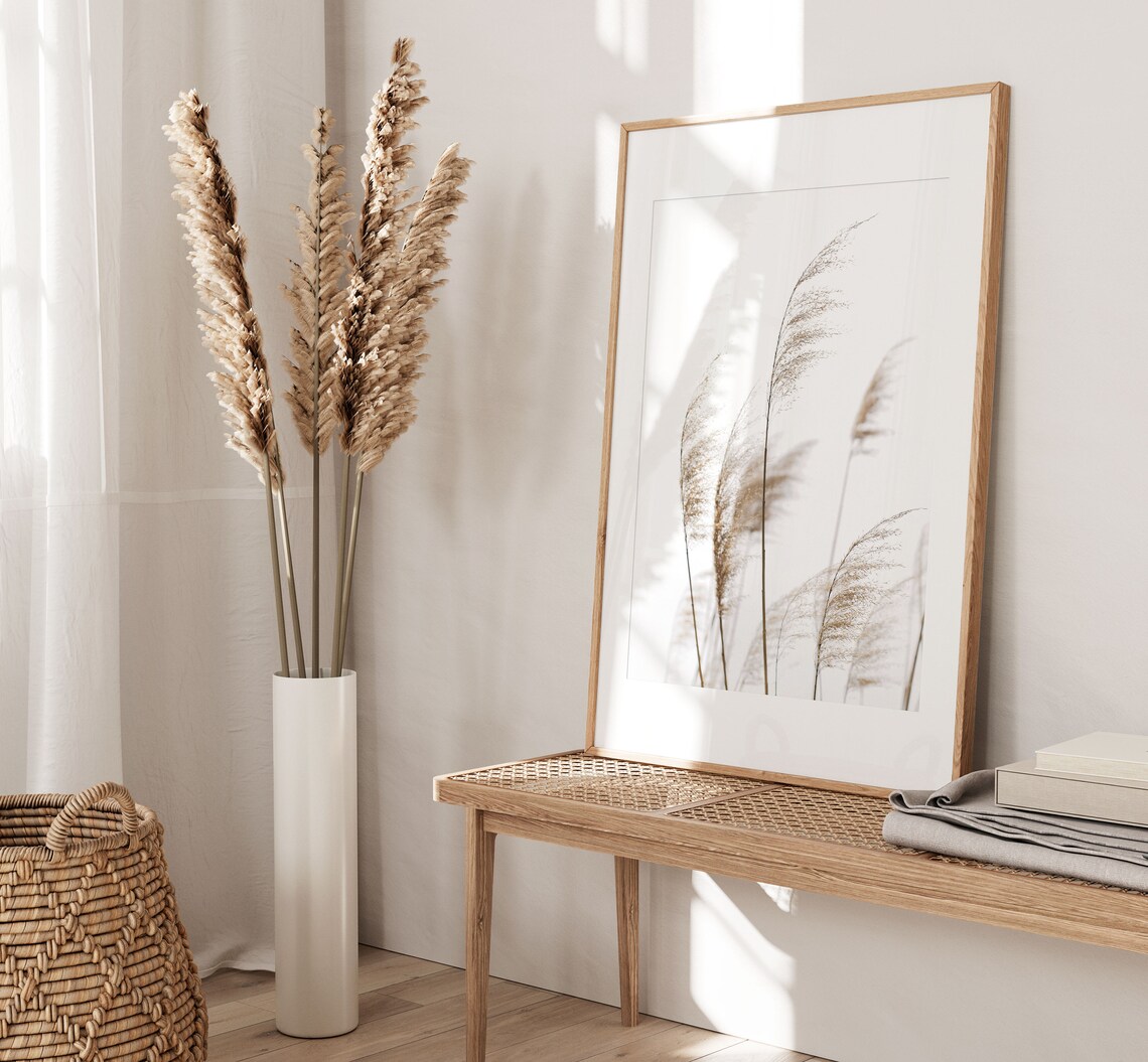 Pampas Grass Art Print, Farmhouse Rustic Decor - Image 3