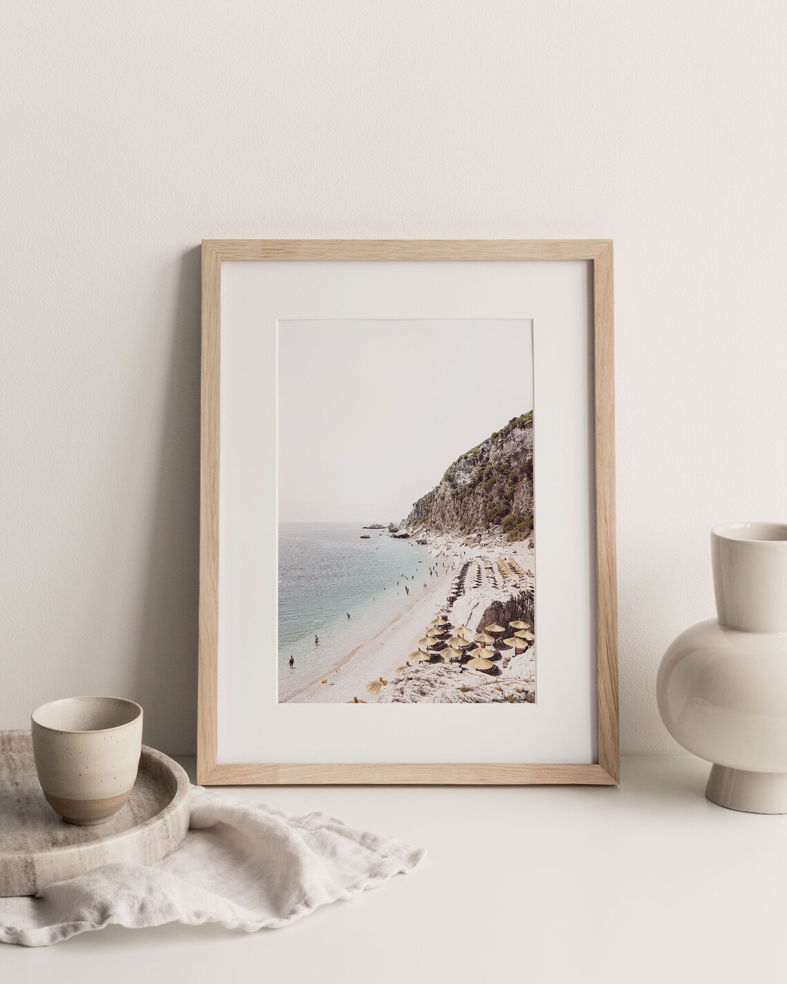 Beach Ocean Art Print, Modern Minimalist Boho