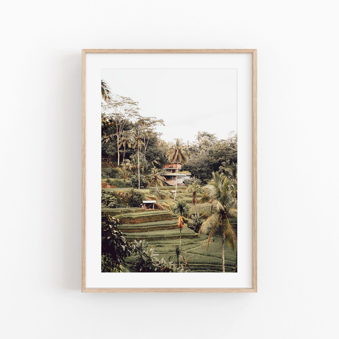Tropical Palm Trees Travel Poster, Coastal Photo Art