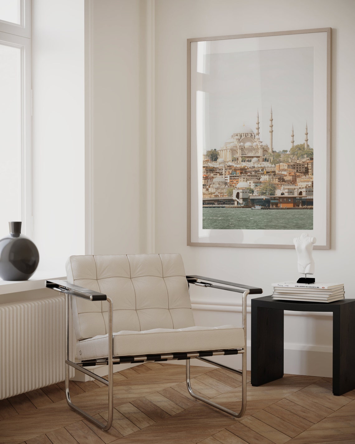 Istanbul Mosque Skyline Minimalist City Photography Wall Art - Image 2
