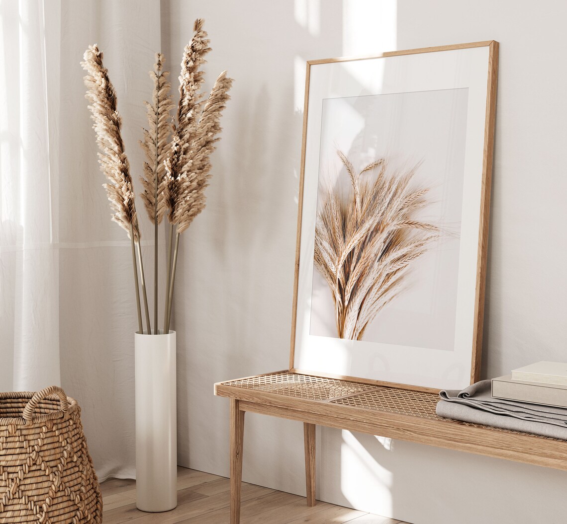 Pampas Grass Botanical Print, Farmhouse Plant Poster - Image 2